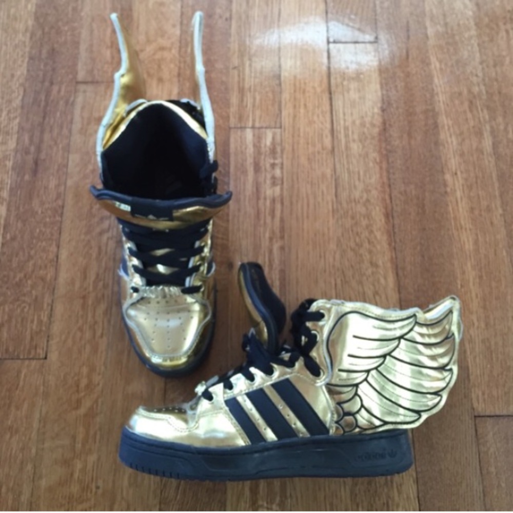 COPY - Adidas gold wing limited edition shoes.
